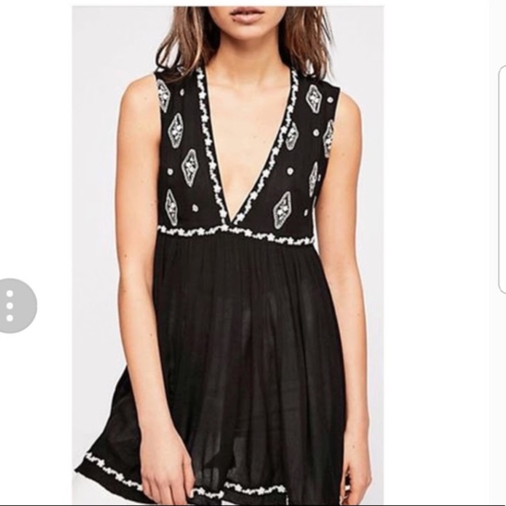 Free people embroidered top